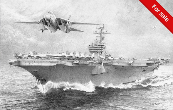 USS John F. Kennedy lauches Puk'in Dog F-14 Tomcat